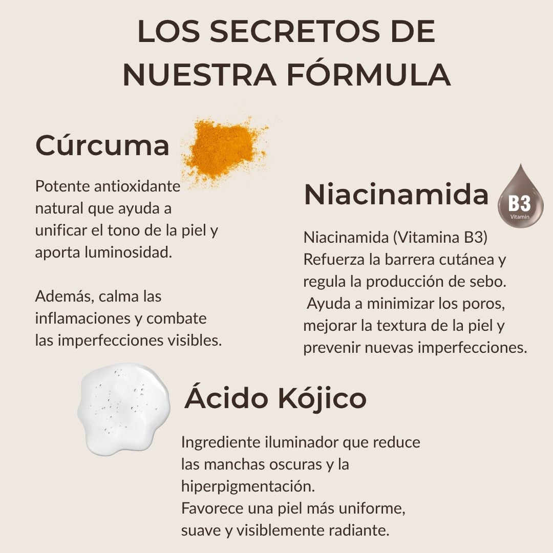 Pads anti-imperfecciones naturales (Curcumina + Ácido Kójico)