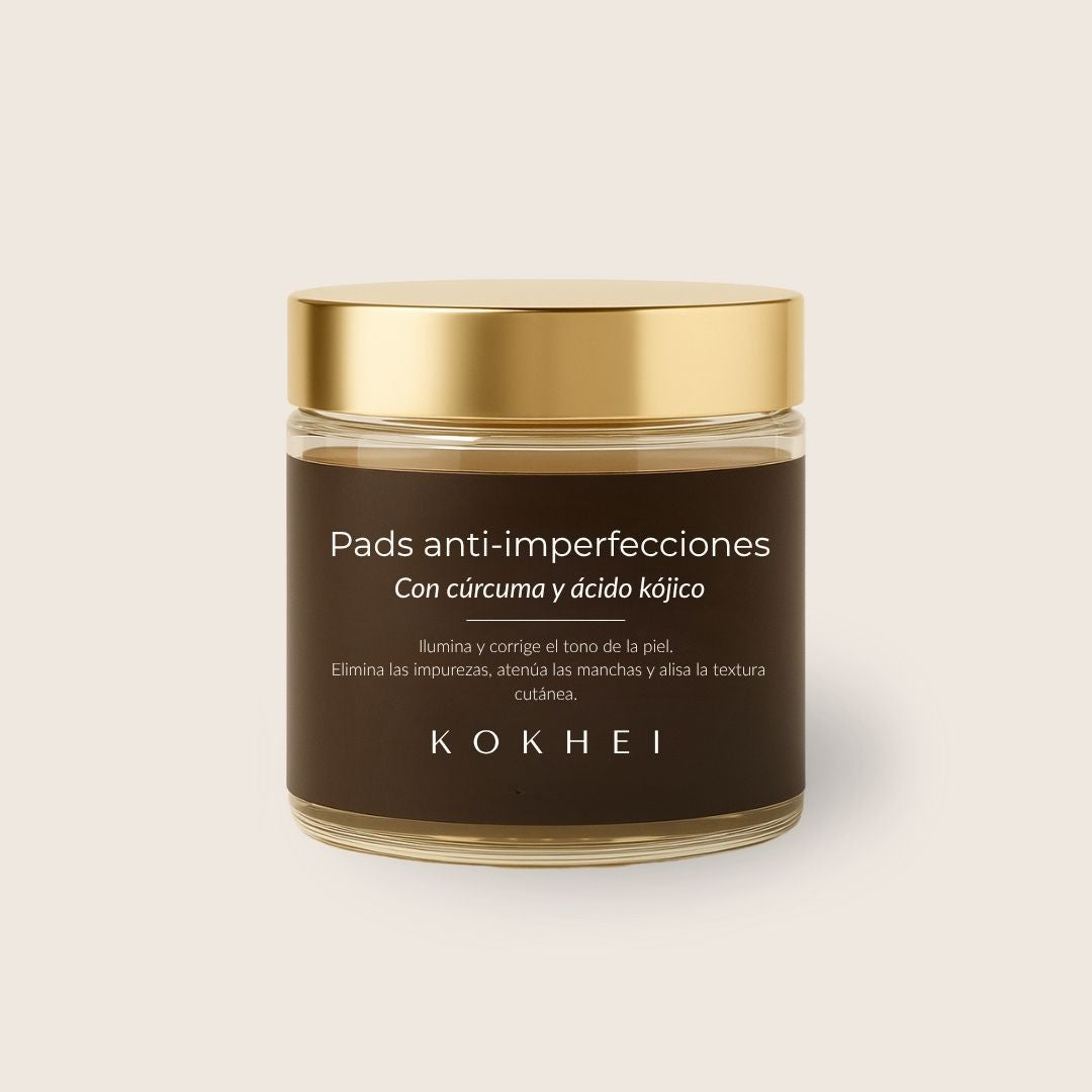 Pads anti-imperfecciones naturales (Curcumina + Ácido Kójico)