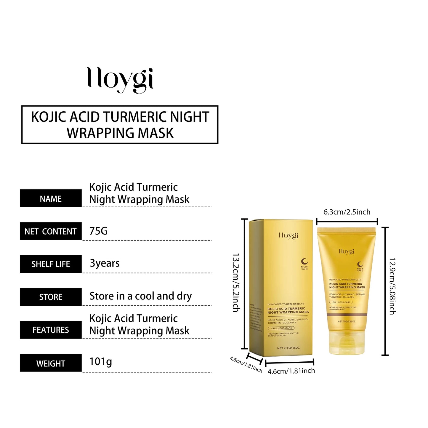 Turmeric & Kojic Acid Overnight Glow Mask