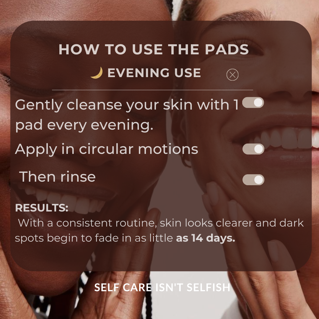 Pads anti-imperfecciones naturales (Curcumina + Ácido Kójico)