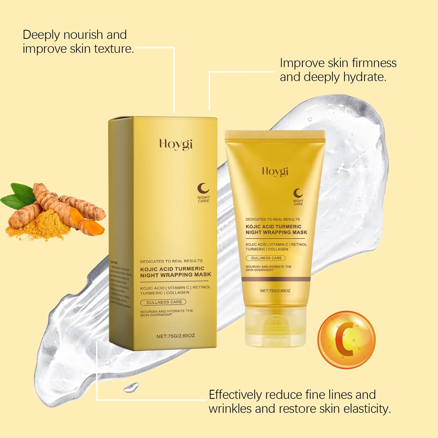 Turmeric & Kojic Acid Overnight Glow Mask
